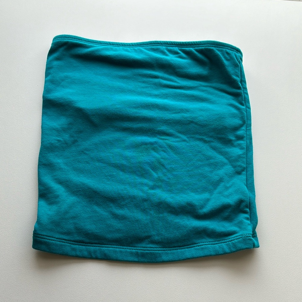 Turquoise Sleeveless Crop Top